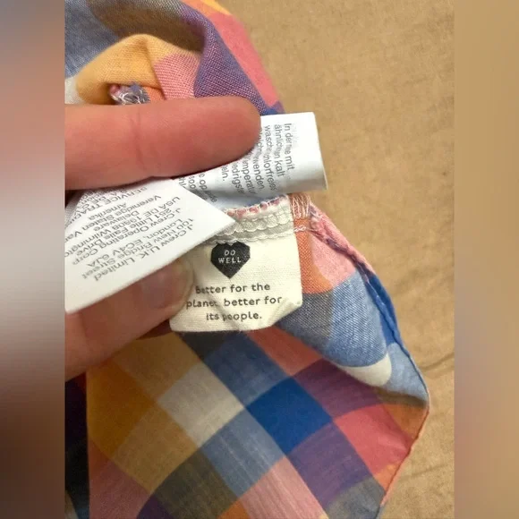 Madewell cotton Colorful Plaid Button-Up oversized Shirt - Picture 7 of 7